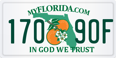 FL license plate 1709OF