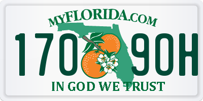 FL license plate 1709OH