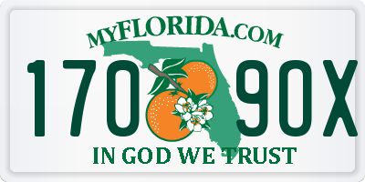 FL license plate 1709OX