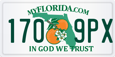 FL license plate 1709PX
