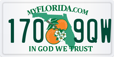 FL license plate 1709QW