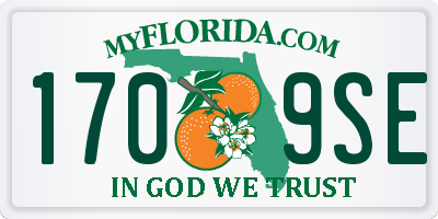 FL license plate 1709SE