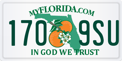 FL license plate 1709SU