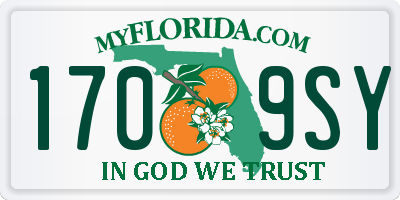 FL license plate 1709SY
