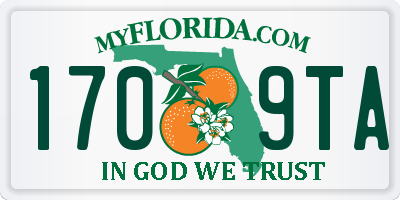 FL license plate 1709TA