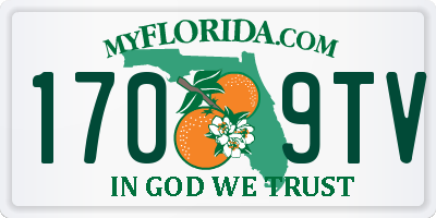 FL license plate 1709TV