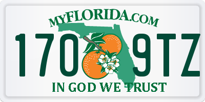 FL license plate 1709TZ