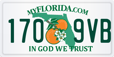 FL license plate 1709VB