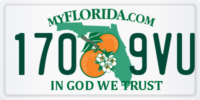 FL license plate 1709VU