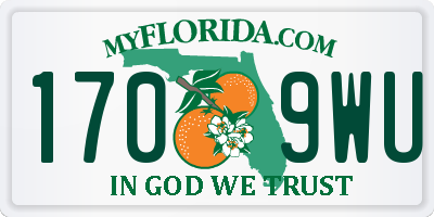 FL license plate 1709WU