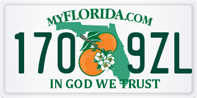 FL license plate 1709ZL