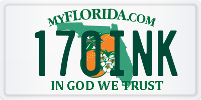 FL license plate 170INK