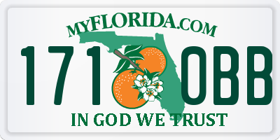 FL license plate 1710BB