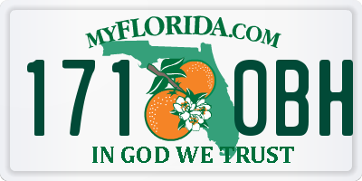 FL license plate 1710BH