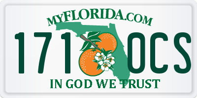 FL license plate 1710CS