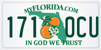 FL license plate 1710CU