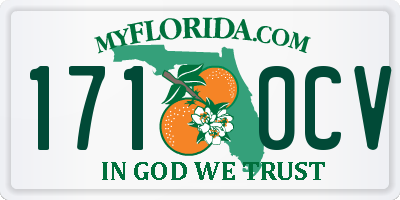 FL license plate 1710CV