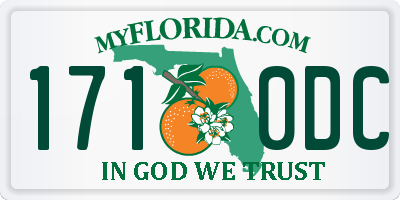 FL license plate 1710DC