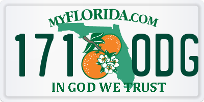 FL license plate 1710DG
