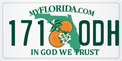 FL license plate 1710DH