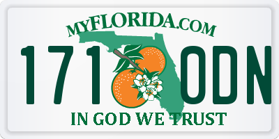 FL license plate 1710DN