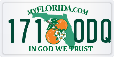 FL license plate 1710DQ