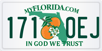 FL license plate 1710EJ