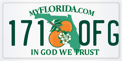 FL license plate 1710FG