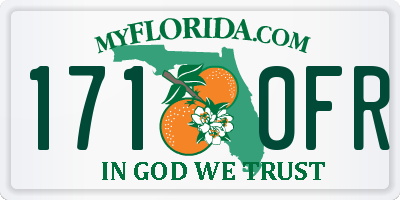 FL license plate 1710FR