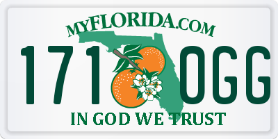 FL license plate 1710GG
