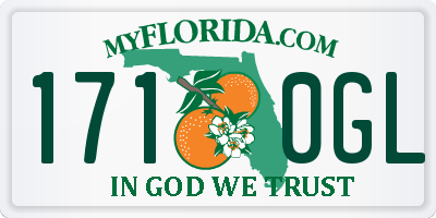 FL license plate 1710GL