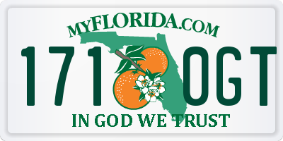 FL license plate 1710GT