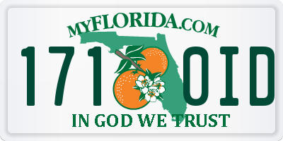 FL license plate 1710ID