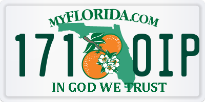 FL license plate 1710IP