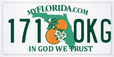 FL license plate 1710KG