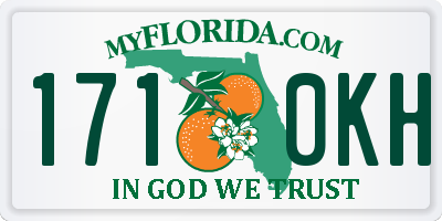 FL license plate 1710KH