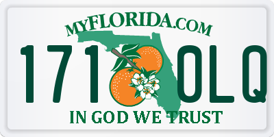 FL license plate 1710LQ