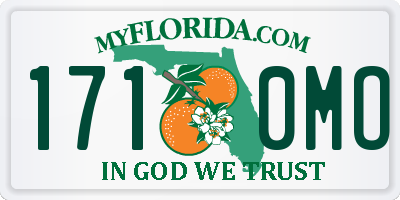 FL license plate 1710MO