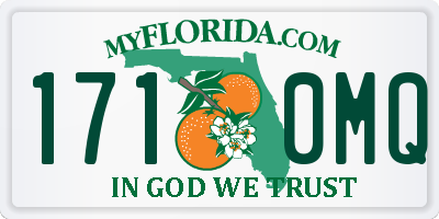 FL license plate 1710MQ