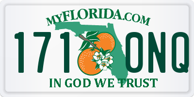 FL license plate 1710NQ