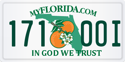 FL license plate 1710OI