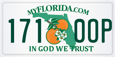FL license plate 1710OP