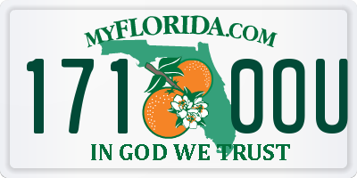 FL license plate 1710OU