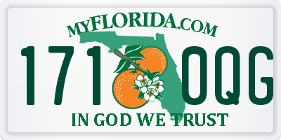 FL license plate 1710QG