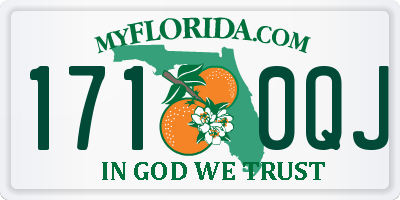 FL license plate 1710QJ