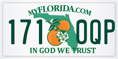 FL license plate 1710QP