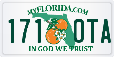 FL license plate 1710TA