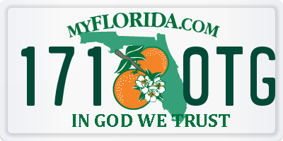 FL license plate 1710TG