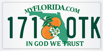 FL license plate 1710TK