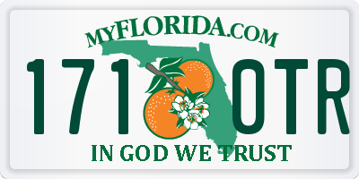 FL license plate 1710TR